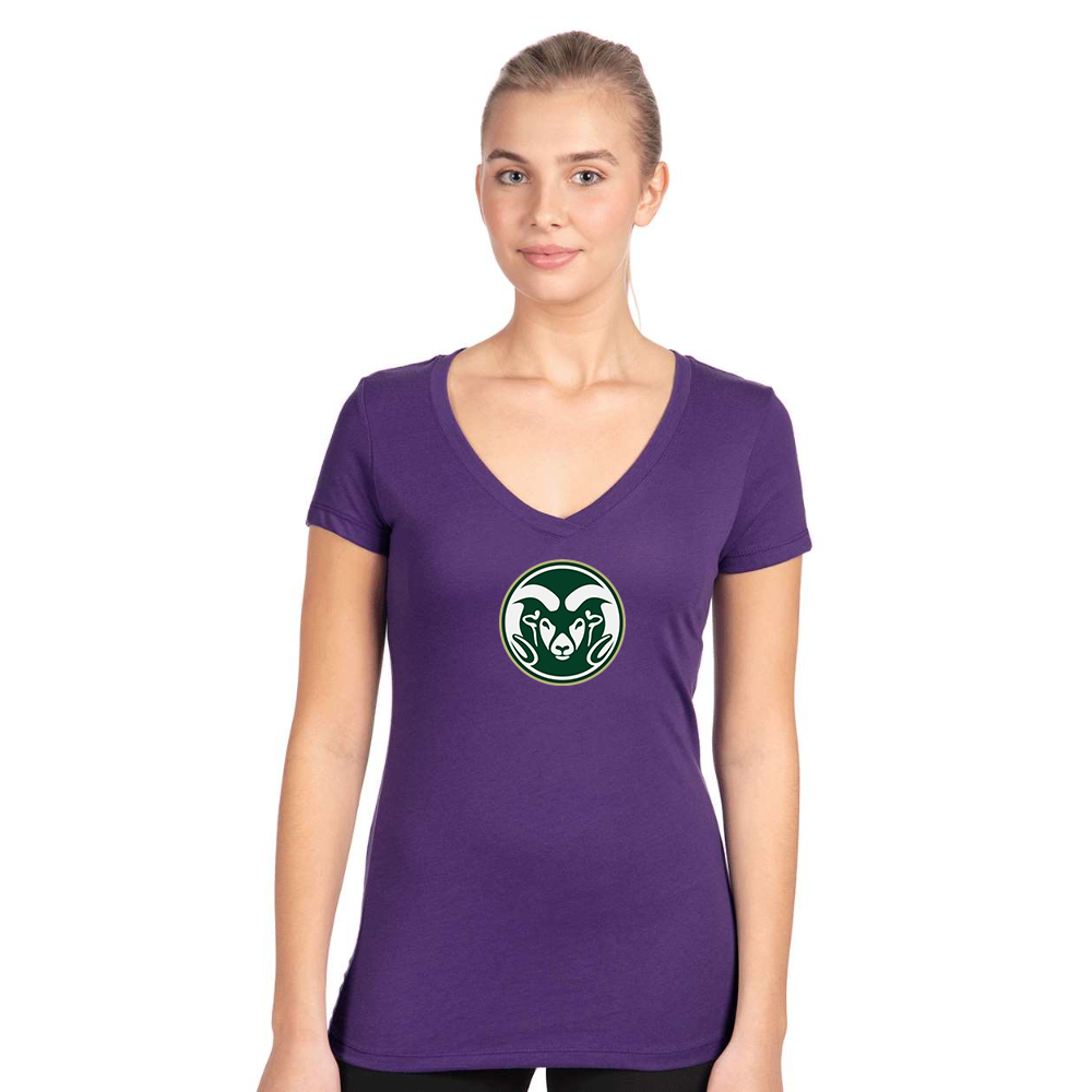 Women's Colorado State Rams Next Level V-Neck T-Shirt