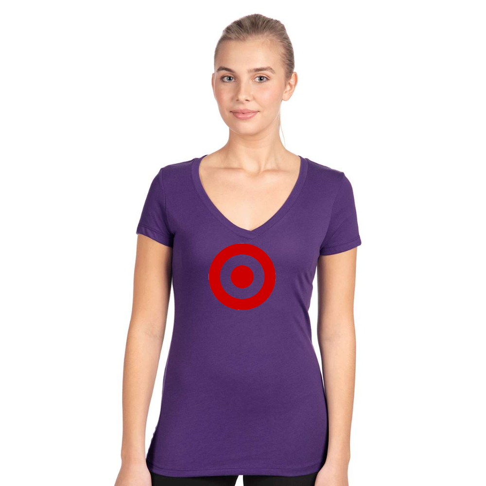 Women's Target   Next Level V-Neck T-Shirt