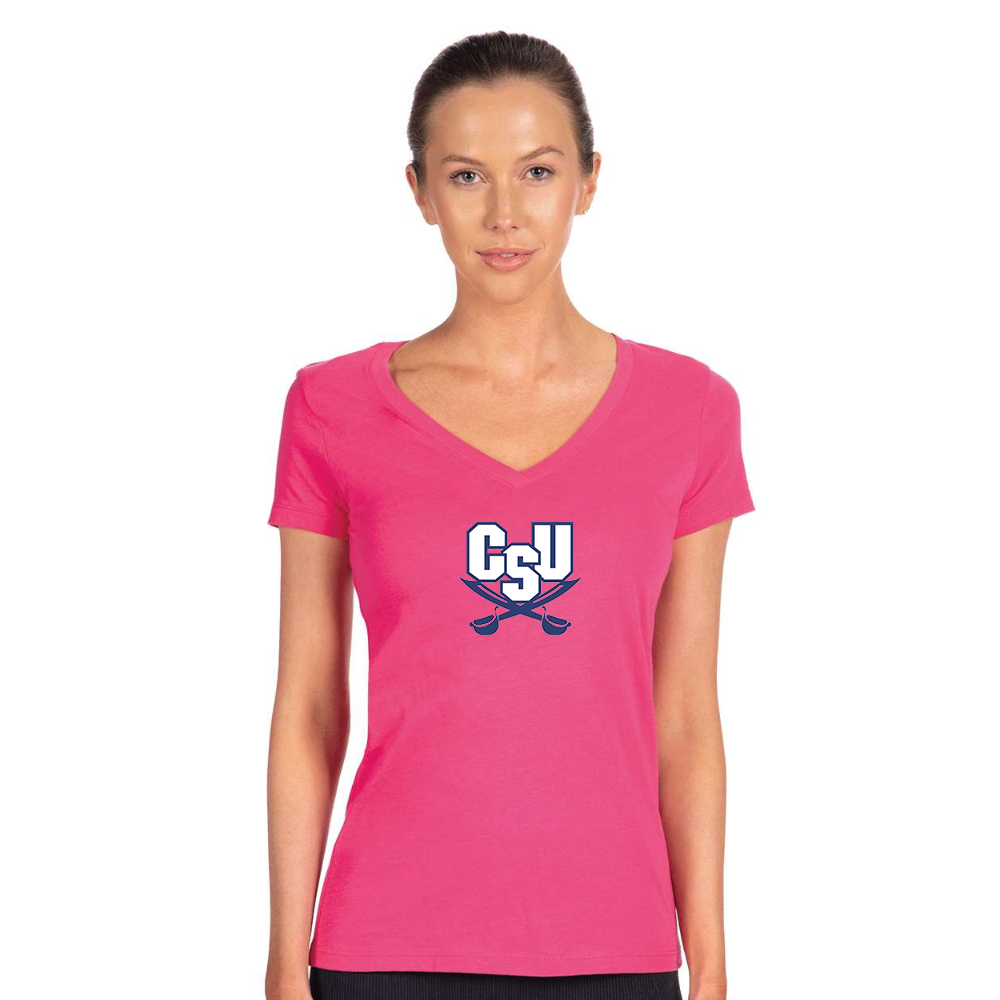 Women's CSU Buccaneers   Next Level V-Neck T-Shirt