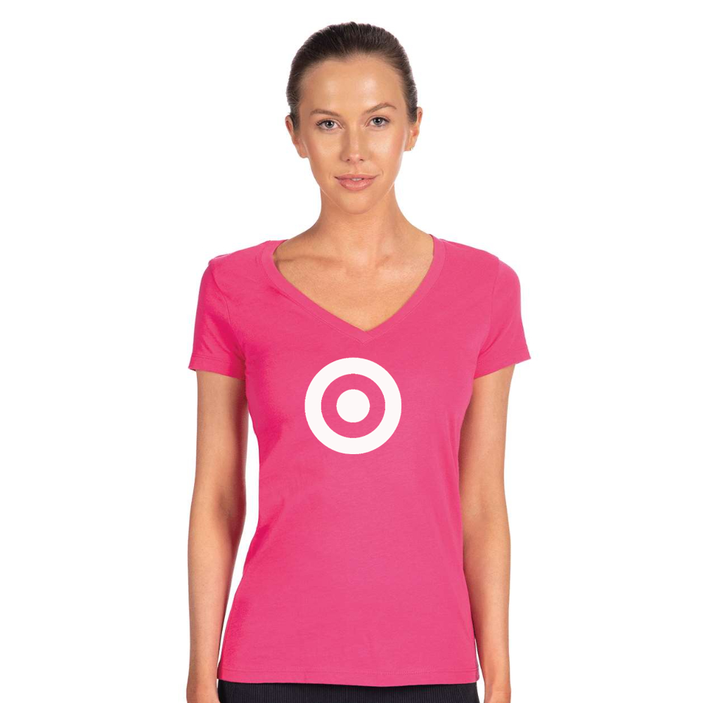 Women's Target   Next Level V-Neck T-Shirt
