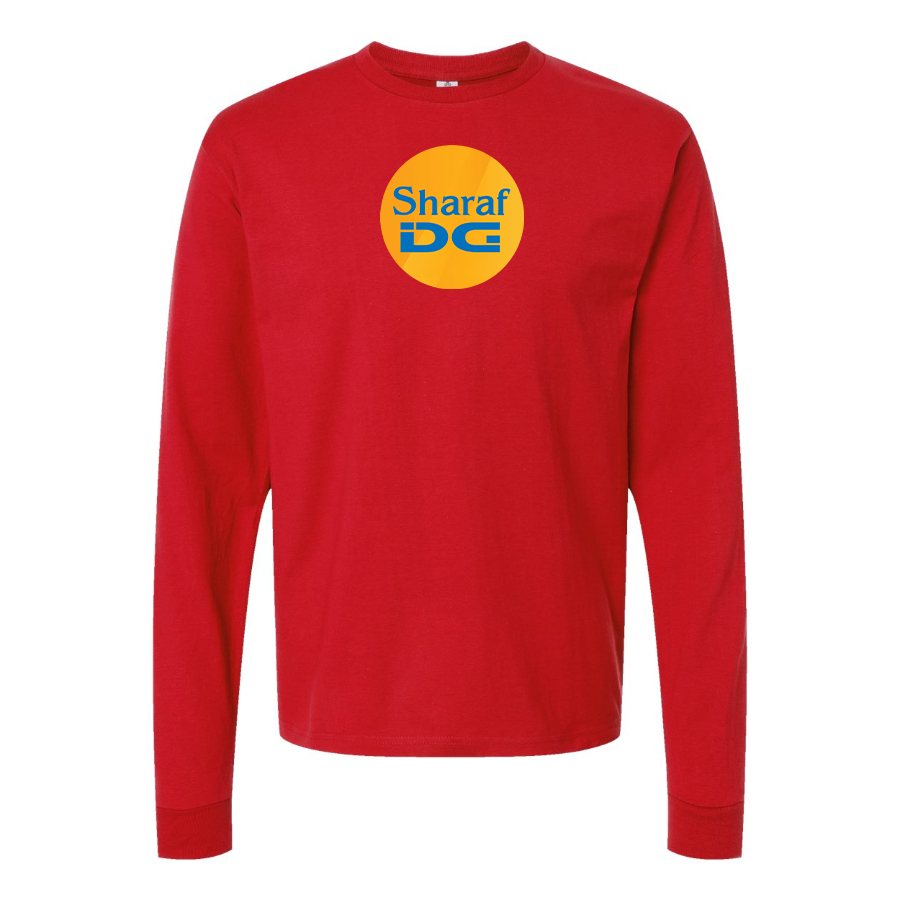 Men's SharafDG Logo Cotton Long Sleeve T-Shirt