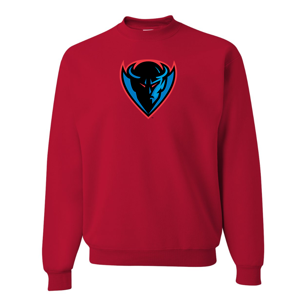 Men's  DePaul Blue Demons JERZEES NuBlend Crewneck Sweatshirt