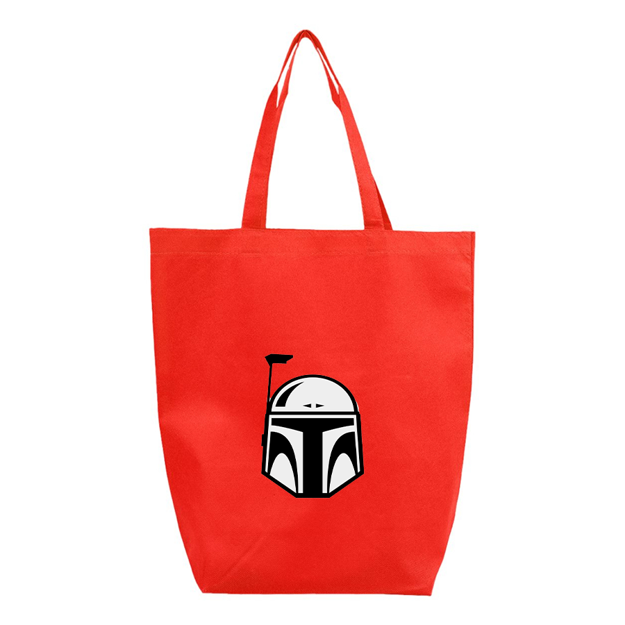 Star Wars Boba Fett Helmet Q-Tees Non-Woven Gusset Bottom Tote