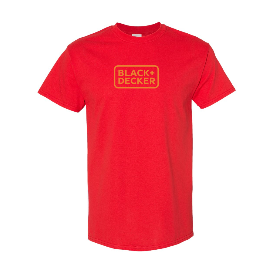 Men's Black Decker Logo Cotton T-Shirt