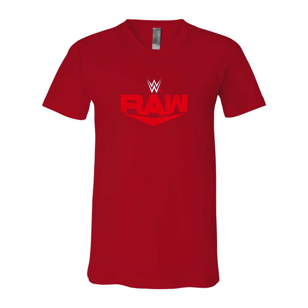 WWE Raw BELLA  CANVAS - Jersey V-Neck T-Shirt
