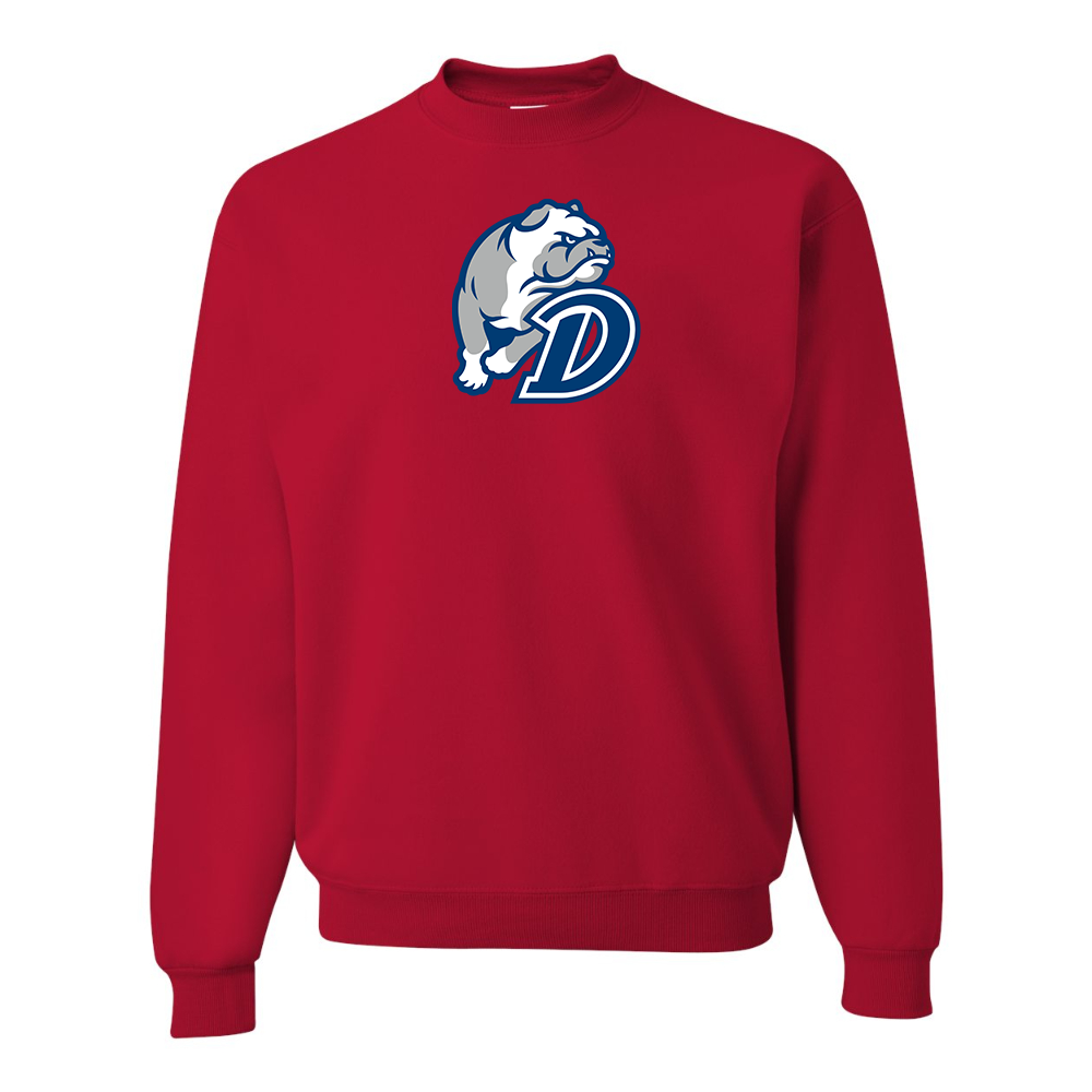 Men's Drake Bulldogs JERZEES NuBlend Crewneck Sweatshirt
