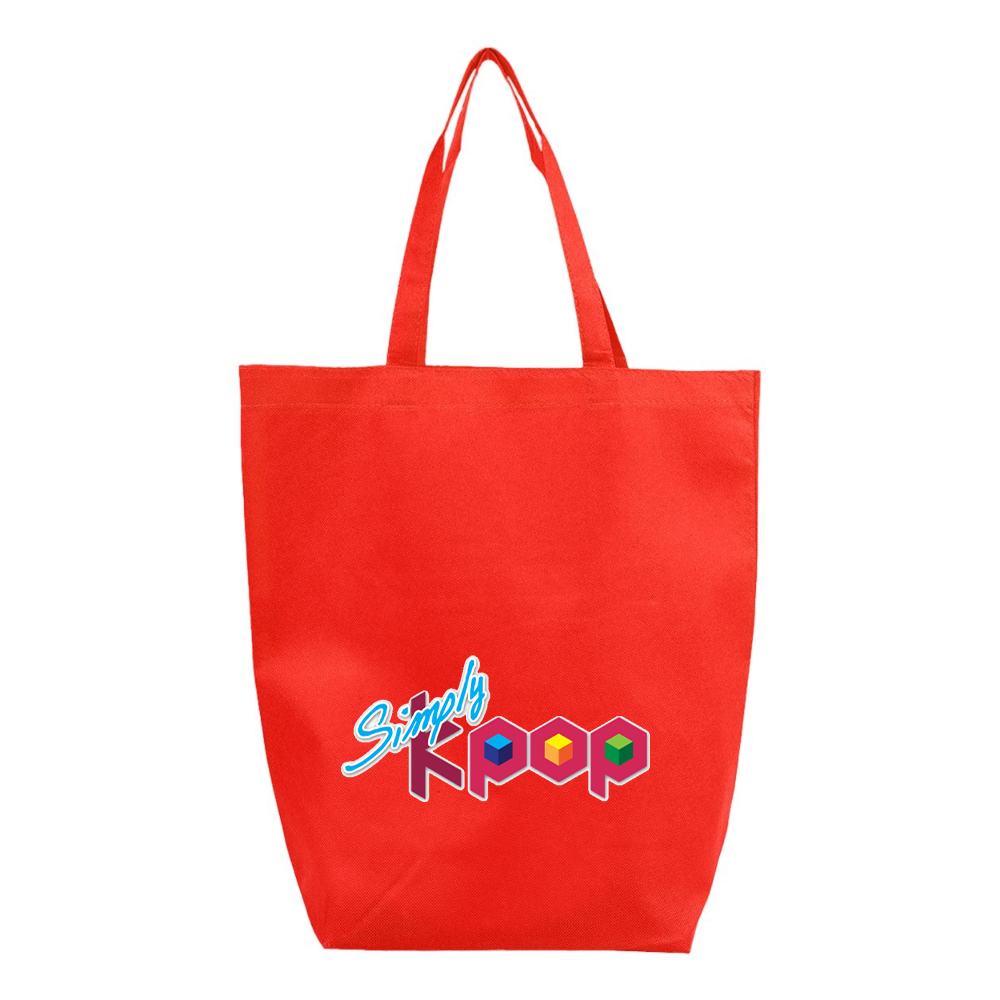 Simply Kpop  Q-Tees Non-Woven Gusset Bottom Tote