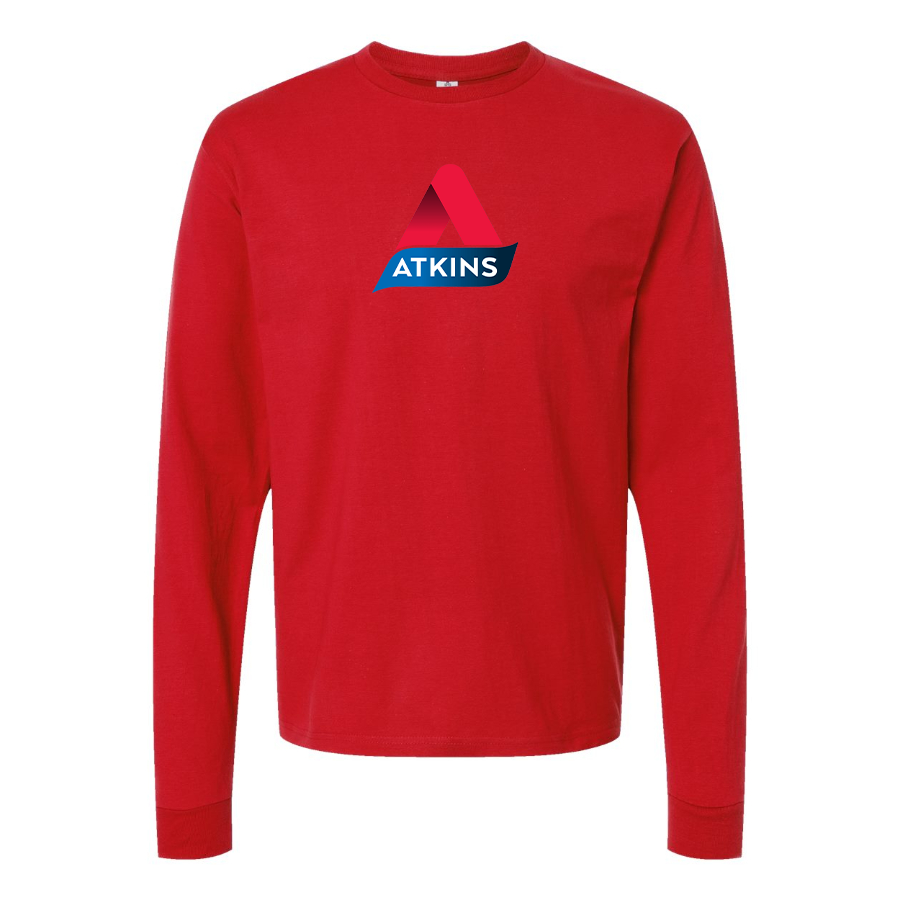 Men's Atkins Logo Cotton Long Sleeve T-Shirt