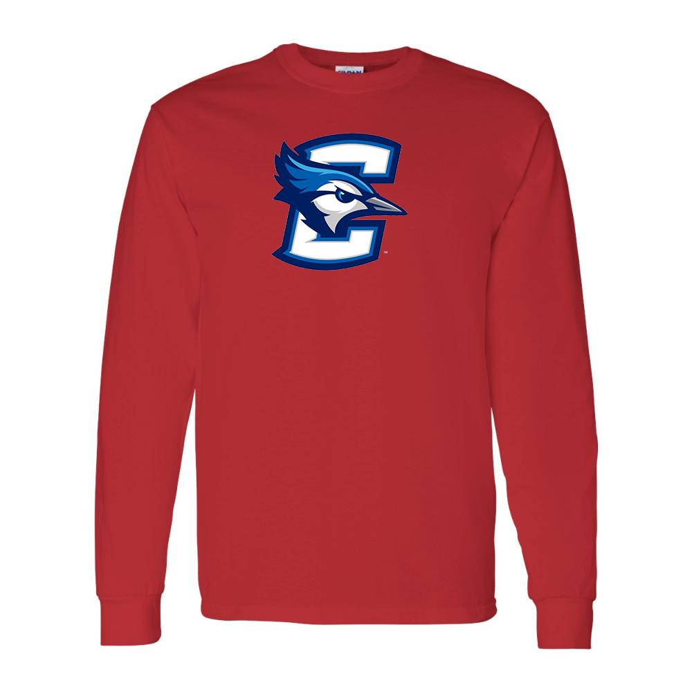 Men's Creighton Bluejays  Gildan Heavy Cotton Long Sleeve T-Shirt