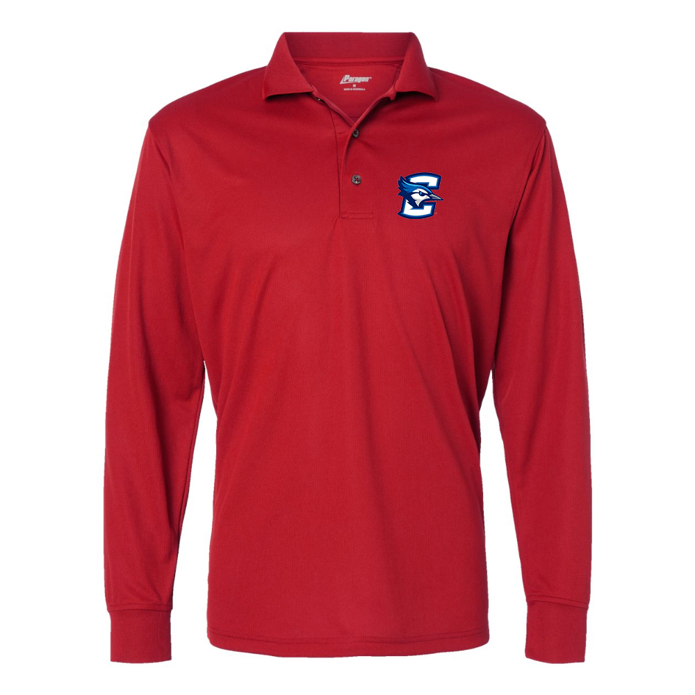 Men's  Creighton Bluejays Paragon Prescott Long Sleeve Polo