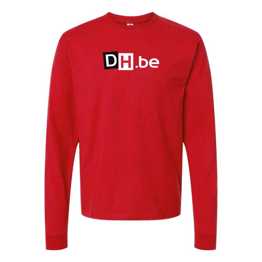 Men's DH Derniere Heure Logo  Cotton Long Sleeve T-Shirt