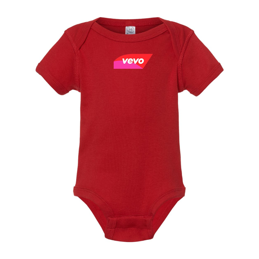 Vevo Thumbnail Banner Logo Baby Onesie Romper