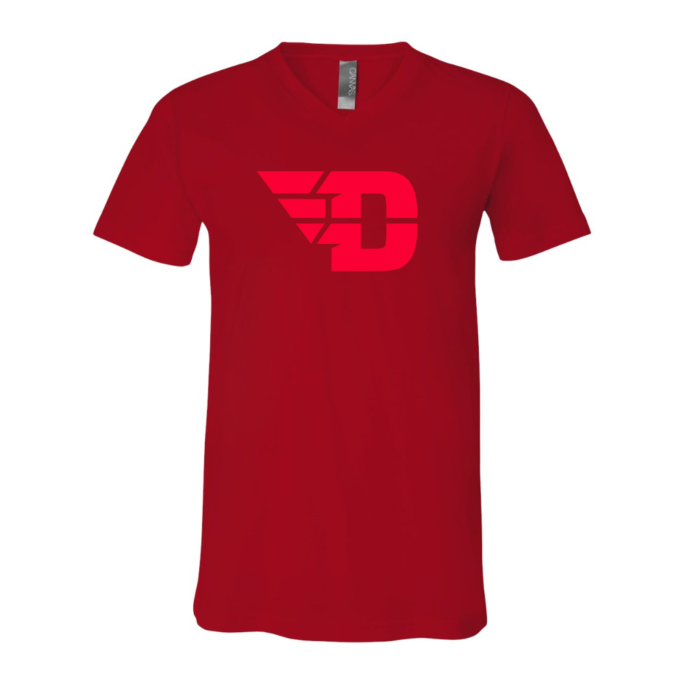 Dayton Flyers  BELLA  CANVAS - Jersey V-Neck T-Shirt