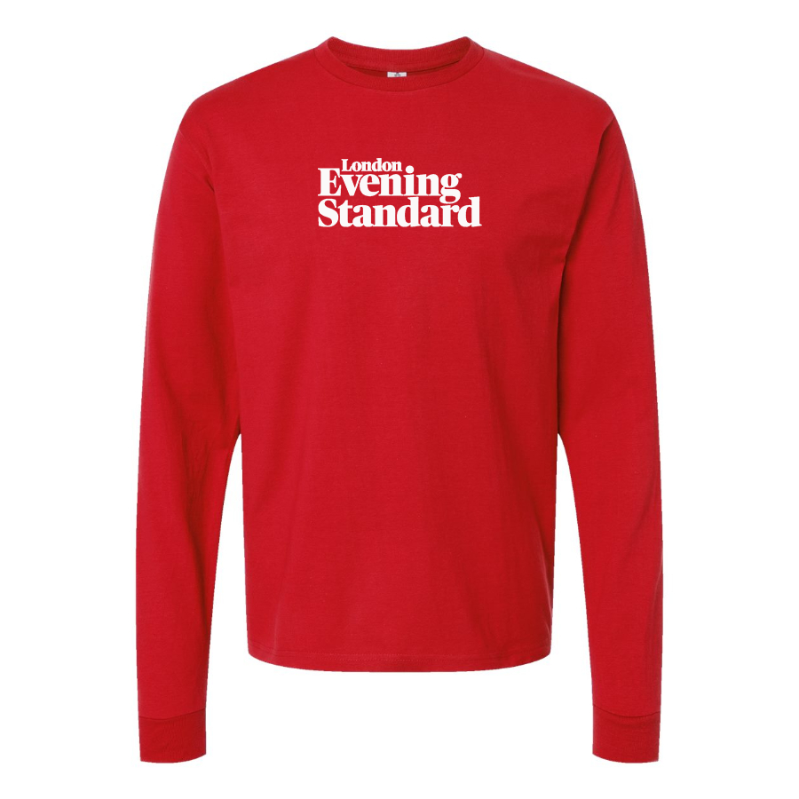 Men's London Evening Standard  Logo Cotton Long Sleeve T-Shirt