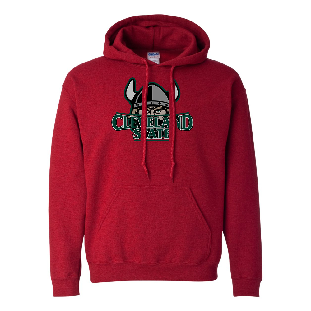 Men's Cleveland State Vikings  Gildan  Heavy Blend Hooded Sweatshirt