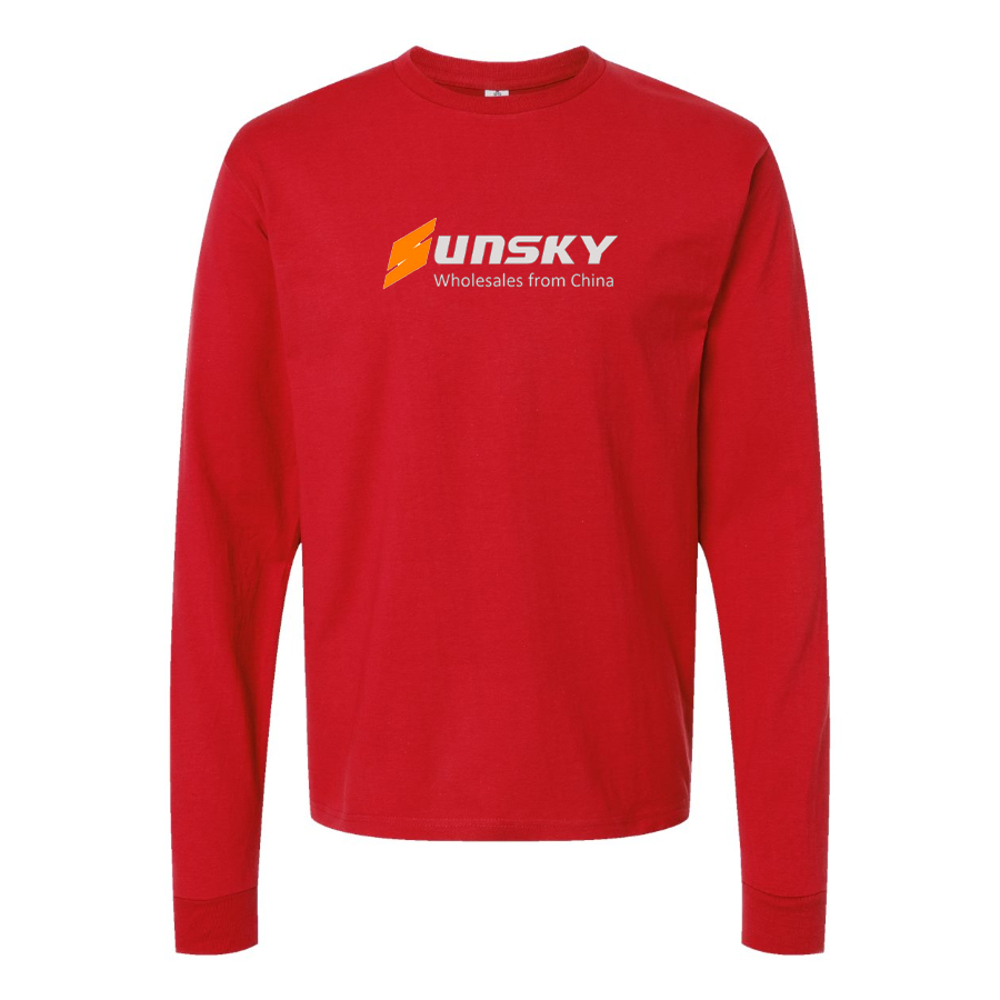 Men's SUNSKY Logo Cotton Long Sleeve T-Shirt