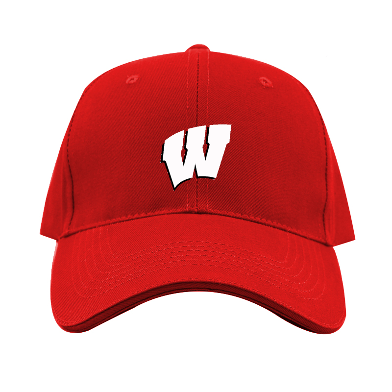 Wisconsin Badgers Logo  Dad Baseball Cap Hat