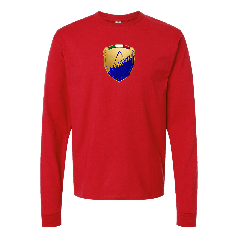Men's Mazzanti Automobili Logo Cotton Long Sleeve T-Shirt