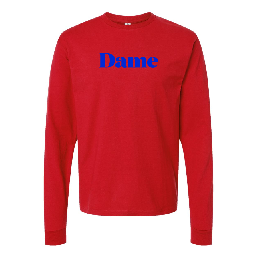 Men's Dame Products  Logo Cotton Long Sleeve T-Shirt