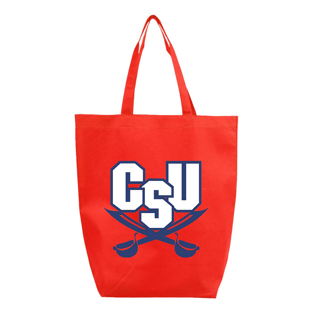 CSU Buccaneers   Q-Tees Non-Woven Gusset Bottom Tote