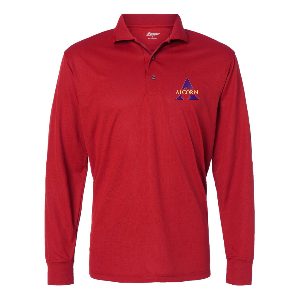 Men's Alcorn State Braves Paragon Prescott Long Sleeve Polo