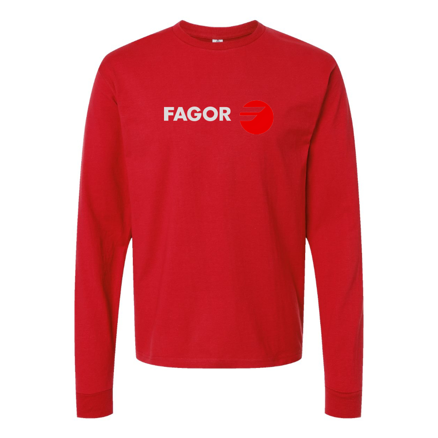 Men's Fagor Logo Cotton Long Sleeve T-Shirt