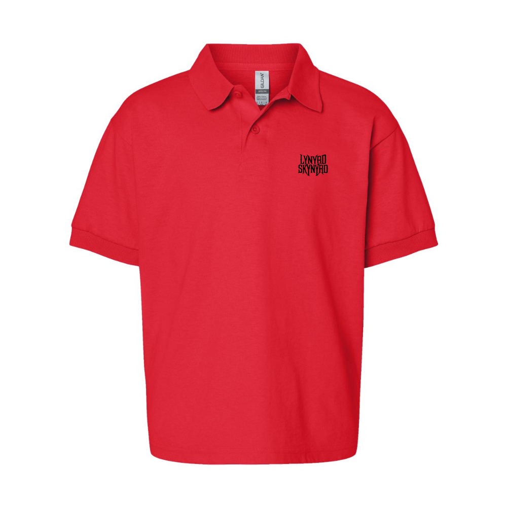 Youth Lynyrd Skynyrd  Gildan Dry Blend Jersey Polo