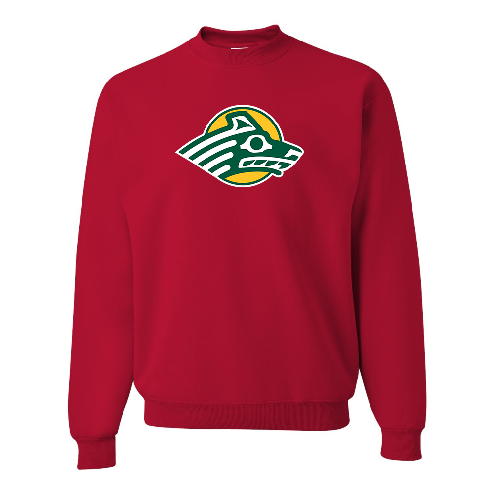 Men's Alaska Anchorage Seawolves   JERZEES NuBlend Crewneck Sweatshirt
