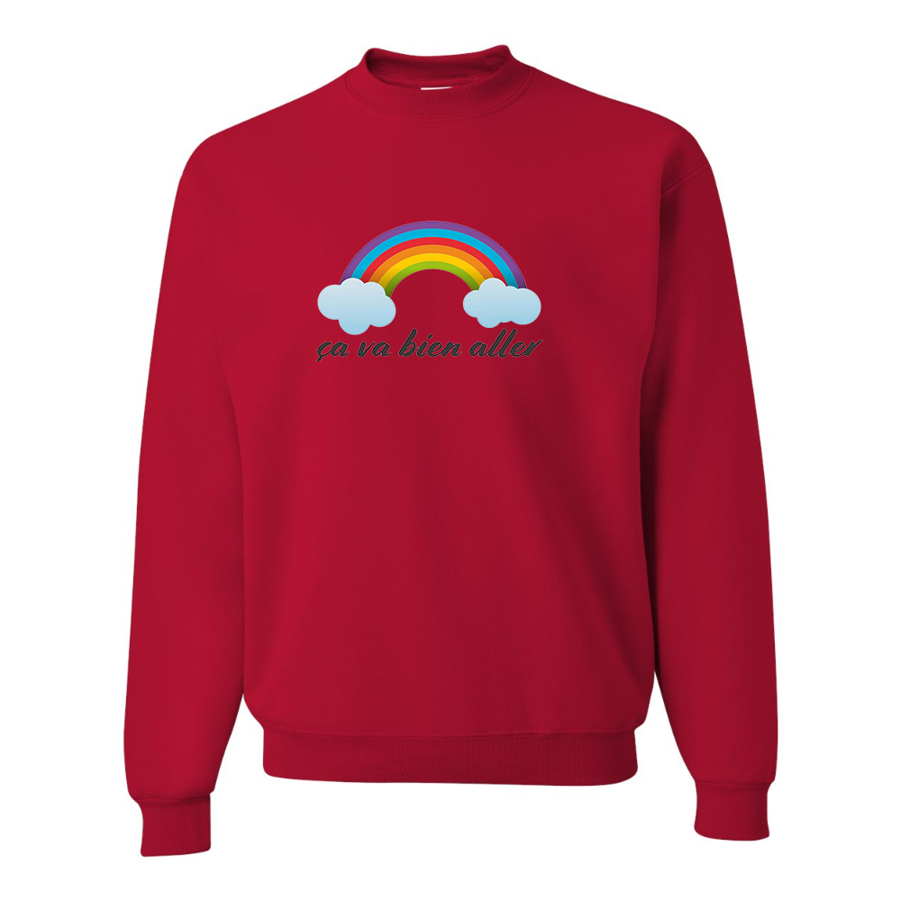 Men's Ça va bien aller JERZEES NuBlend Crewneck Sweatshirt