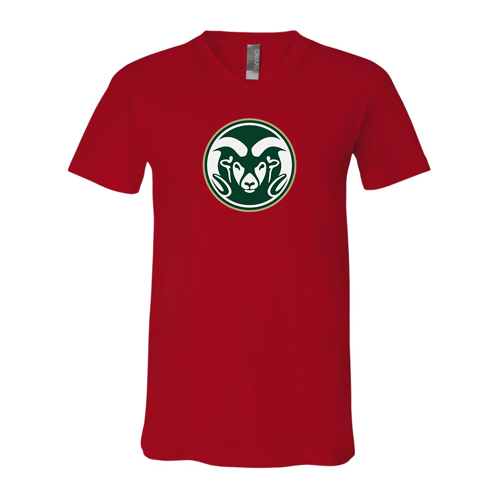 Colorado State Rams BELLA  CANVAS - Jersey V-Neck T-Shirt