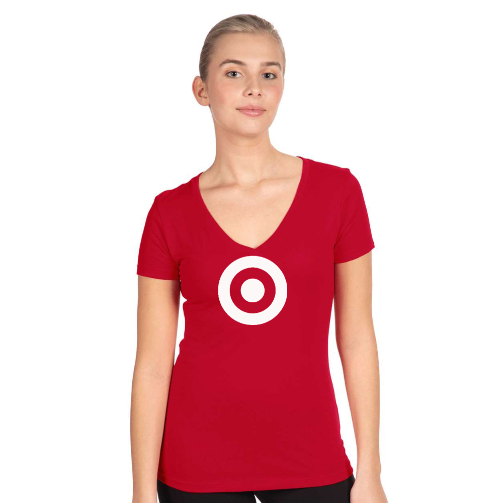 Women's Target   Next Level V-Neck T-Shirt