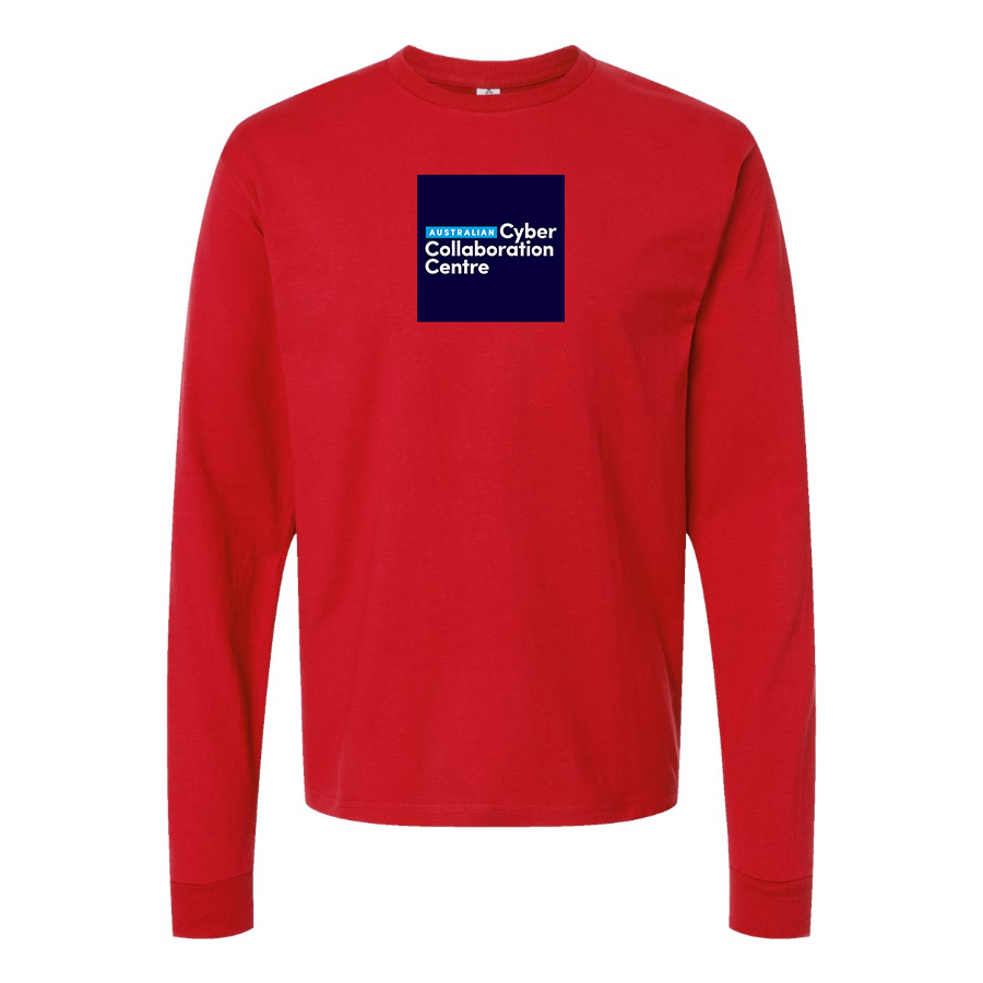 Men's Australian Cyber Collaboration Centre Logo Cotton Long Sleeve T-Shirt