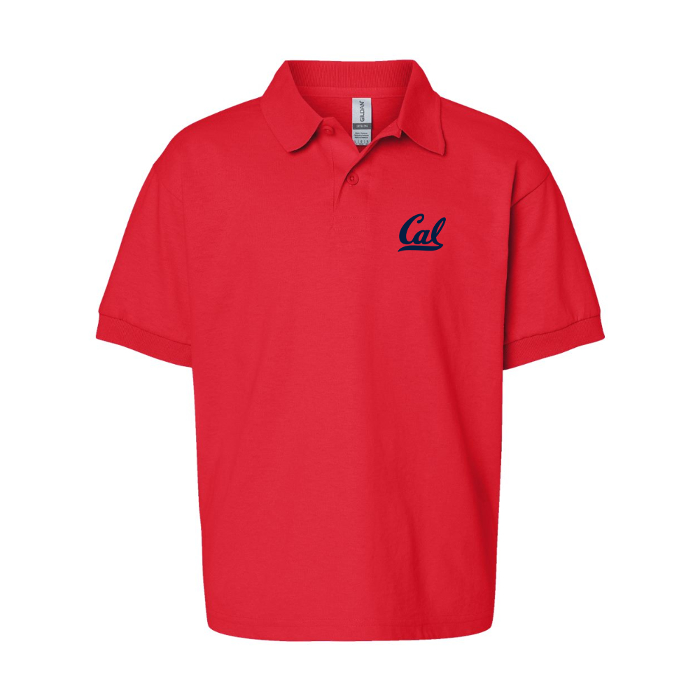Youth California Golden Bears   Gildan Dry Blend Jersey Polo