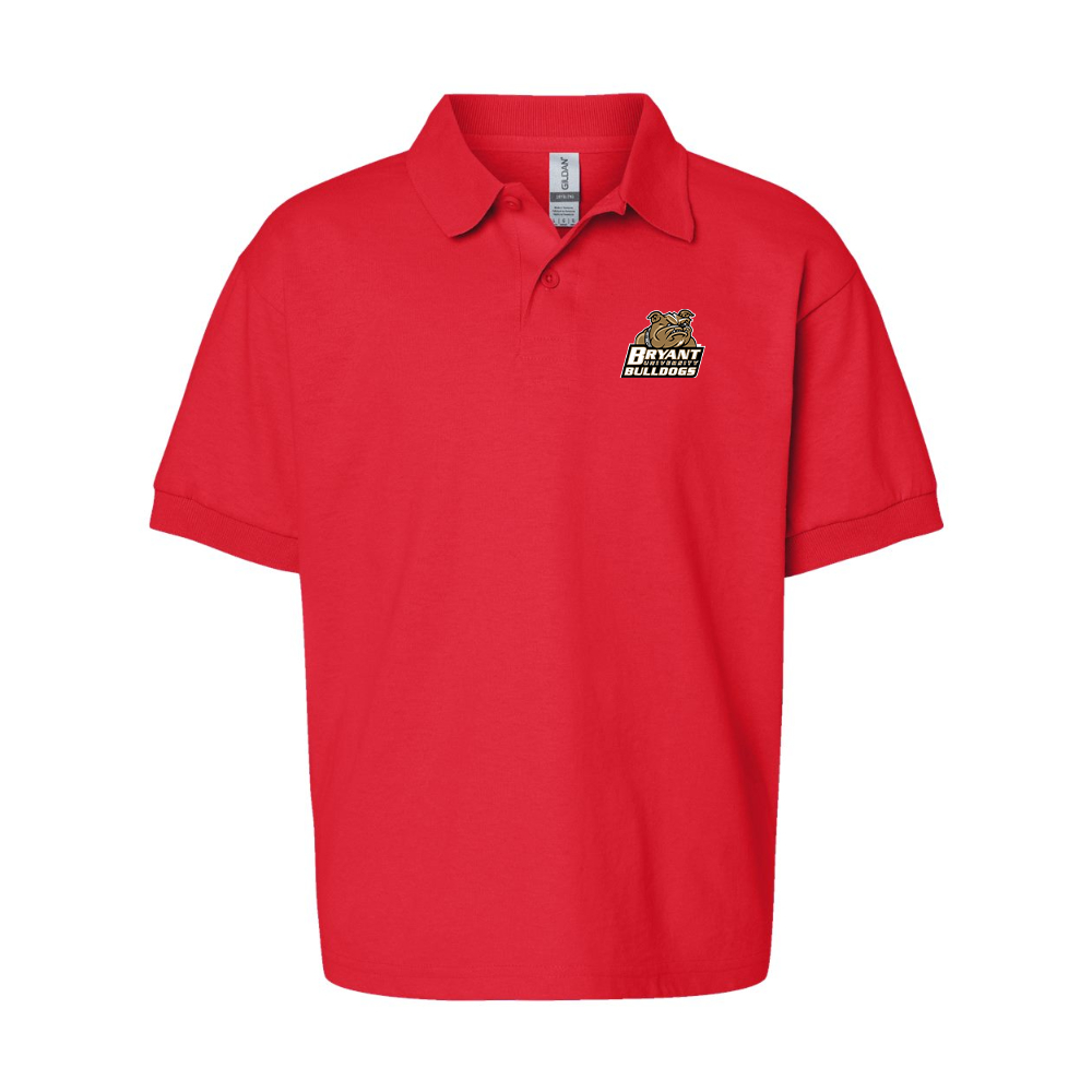 Youth Bryant Bulldogs Gildan Dry Blend Jersey Polo