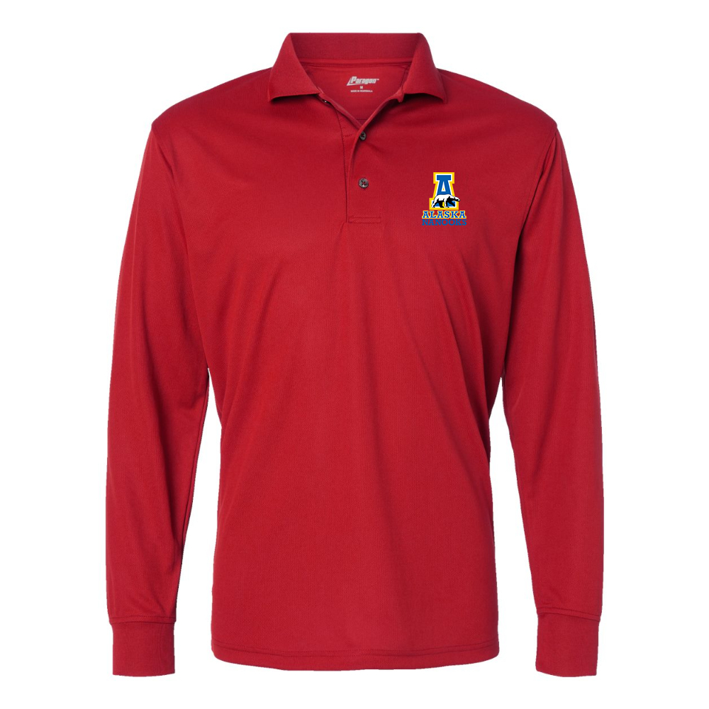 Men's Alaska Nanooks  Paragon Prescott Long Sleeve Polo