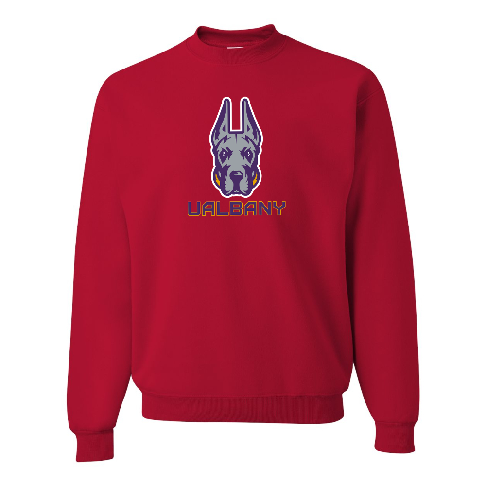 Men's Albany Great Danes  JERZEES NuBlend Crewneck Sweatshirt