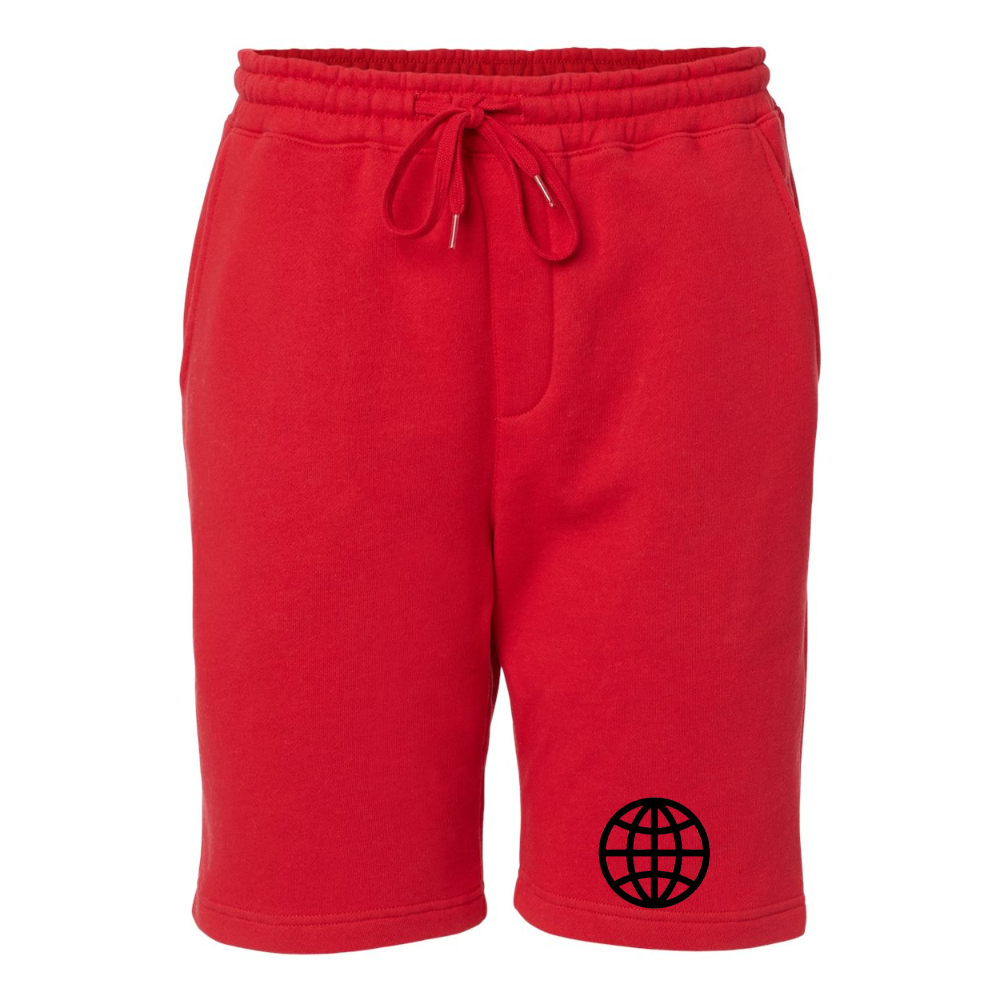 Men's Internet Globe  Independent Trading Co Midweight Fleece Short