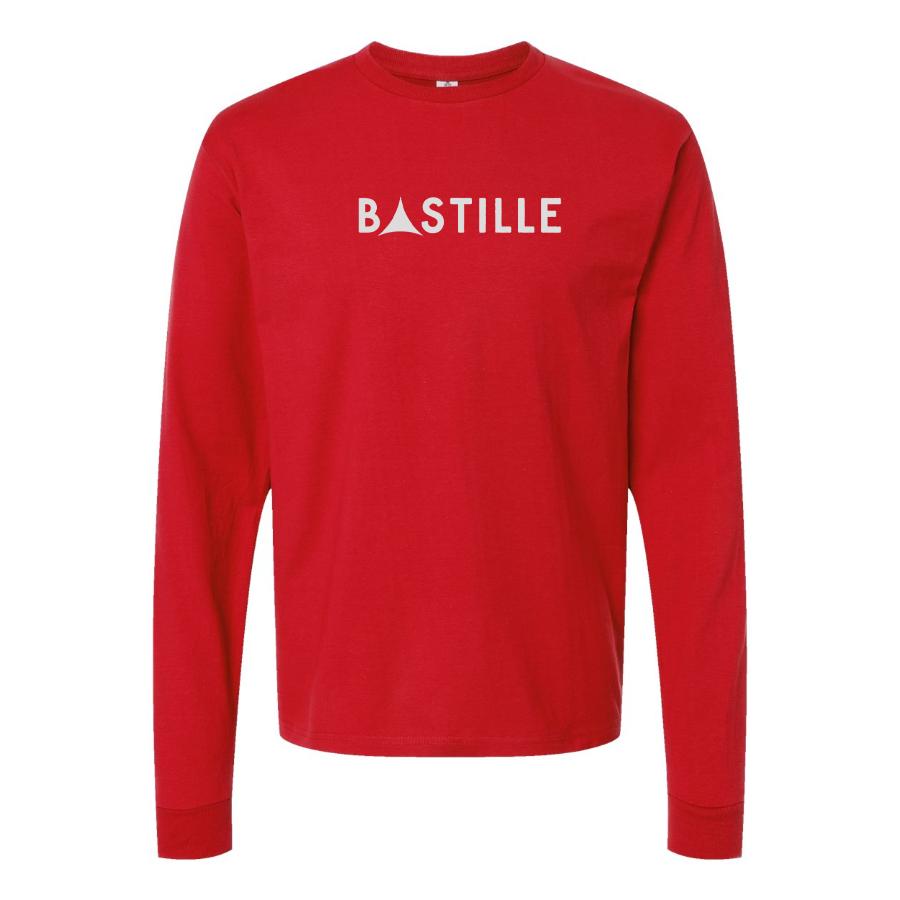 Men's Bastille Logo Cotton Long Sleeve T-Shirt