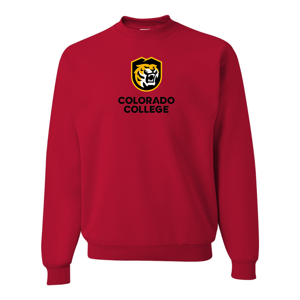 Men's  Colorado College Tigers JERZEES NuBlend Crewneck Sweatshirt