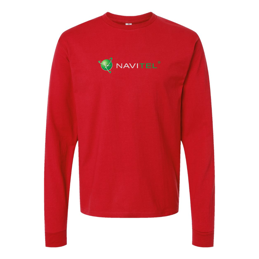 Men's Navitel Logo Cotton Long Sleeve T-Shirt