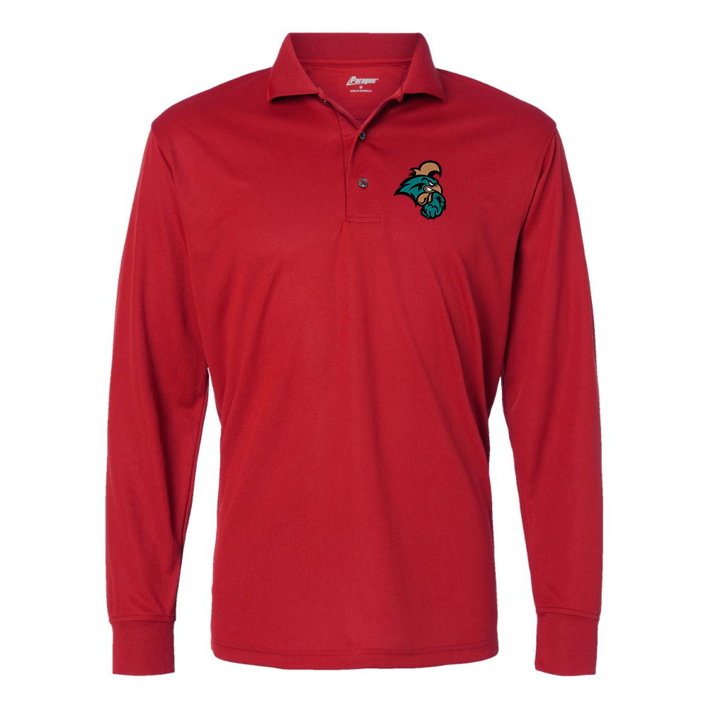 Men's Coastal Carolina Chanticleers Paragon Prescott Long Sleeve Polo