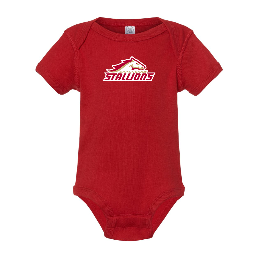 Birmingham Stallions Logo Baby Onesie Romper
