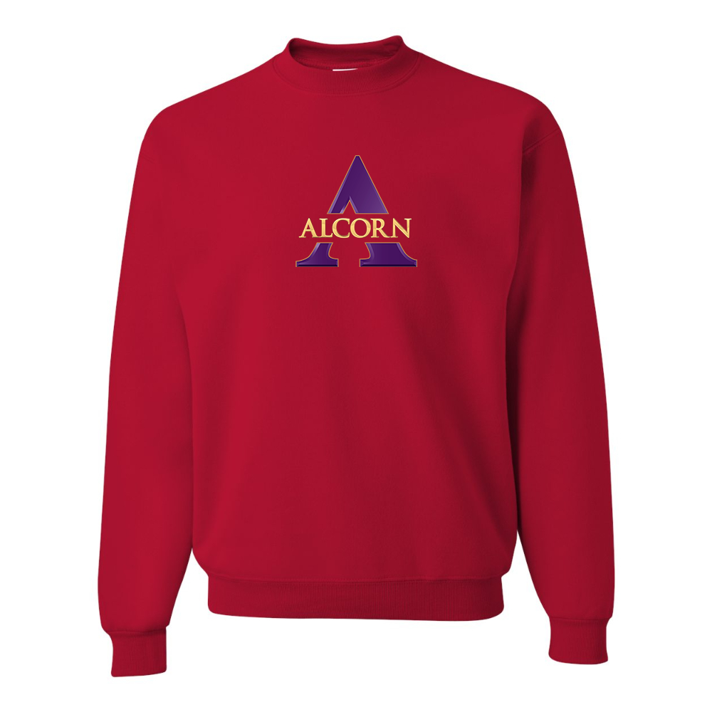 Men's Alcorn State Braves JERZEES NuBlend Crewneck Sweatshirt