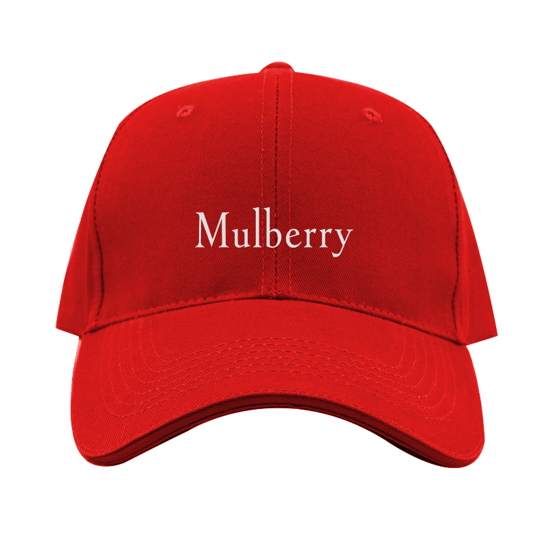 Mulberry  Logo  Dad Baseball Cap Hat