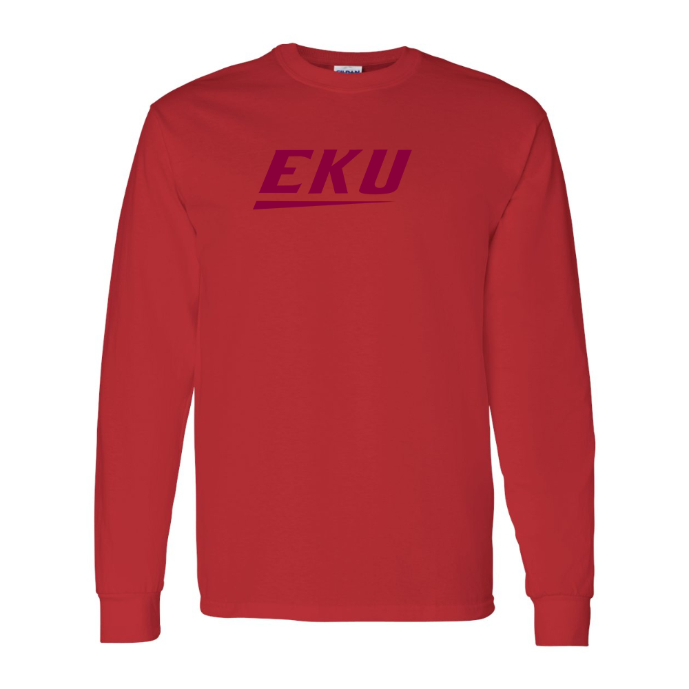 Men's Eastern Kentucky Colonels  Gildan Heavy Cotton Long Sleeve T-Shirt