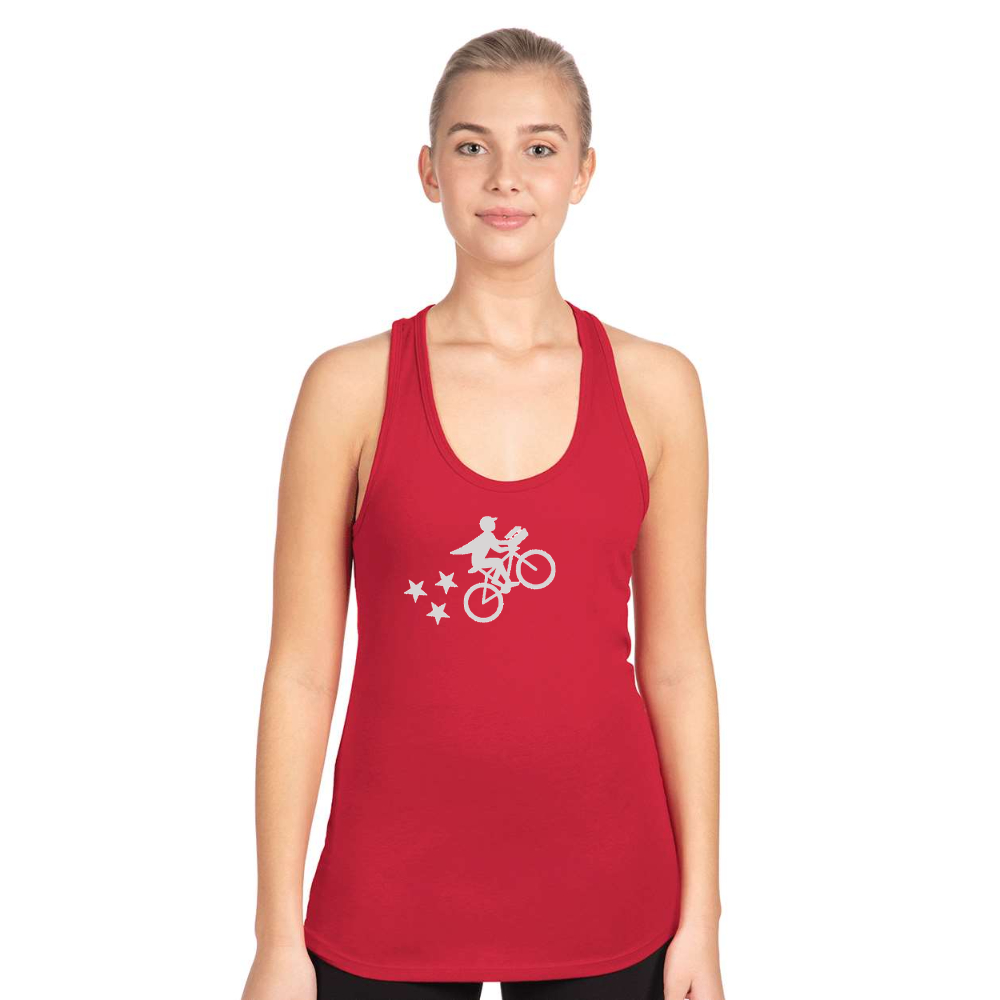 Women's Postmates Bike Next Level Ideal Racerback Tank