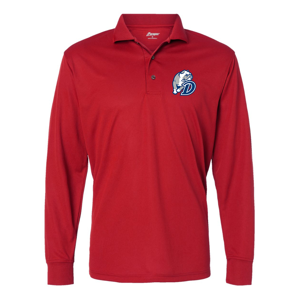 Men's  Drake Bulldogs  Paragon Prescott Long Sleeve Polo
