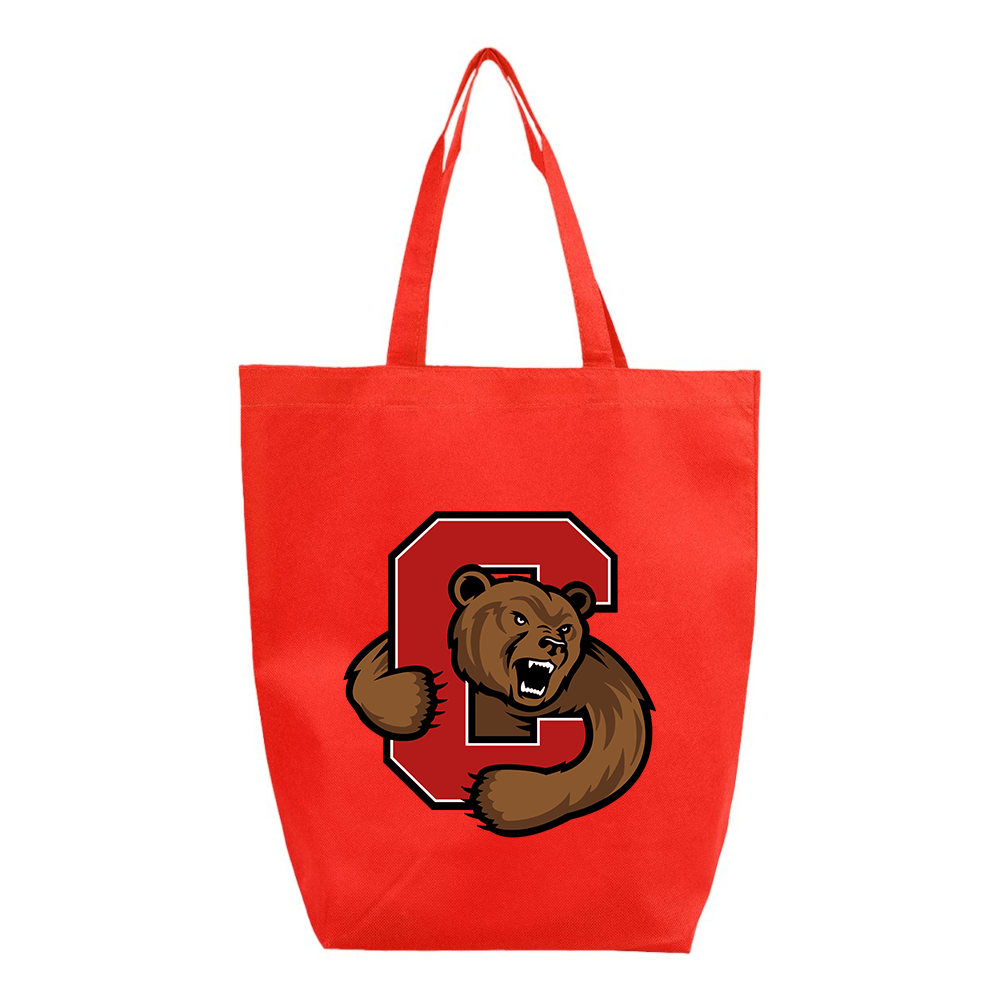 Cornell Big Red Q-Tees Non-Woven Gusset Bottom Tote