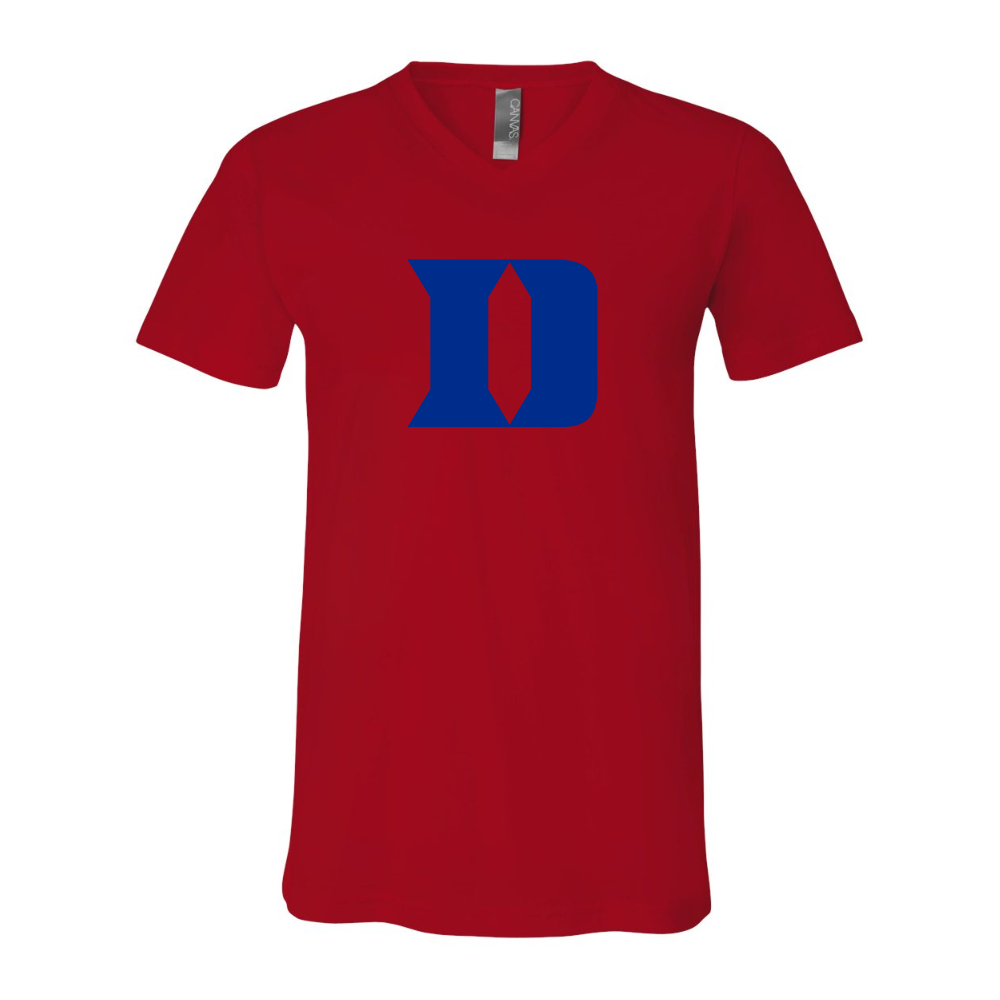 Duke Blue Devils BELLA  CANVAS - Jersey V-Neck T-Shirt