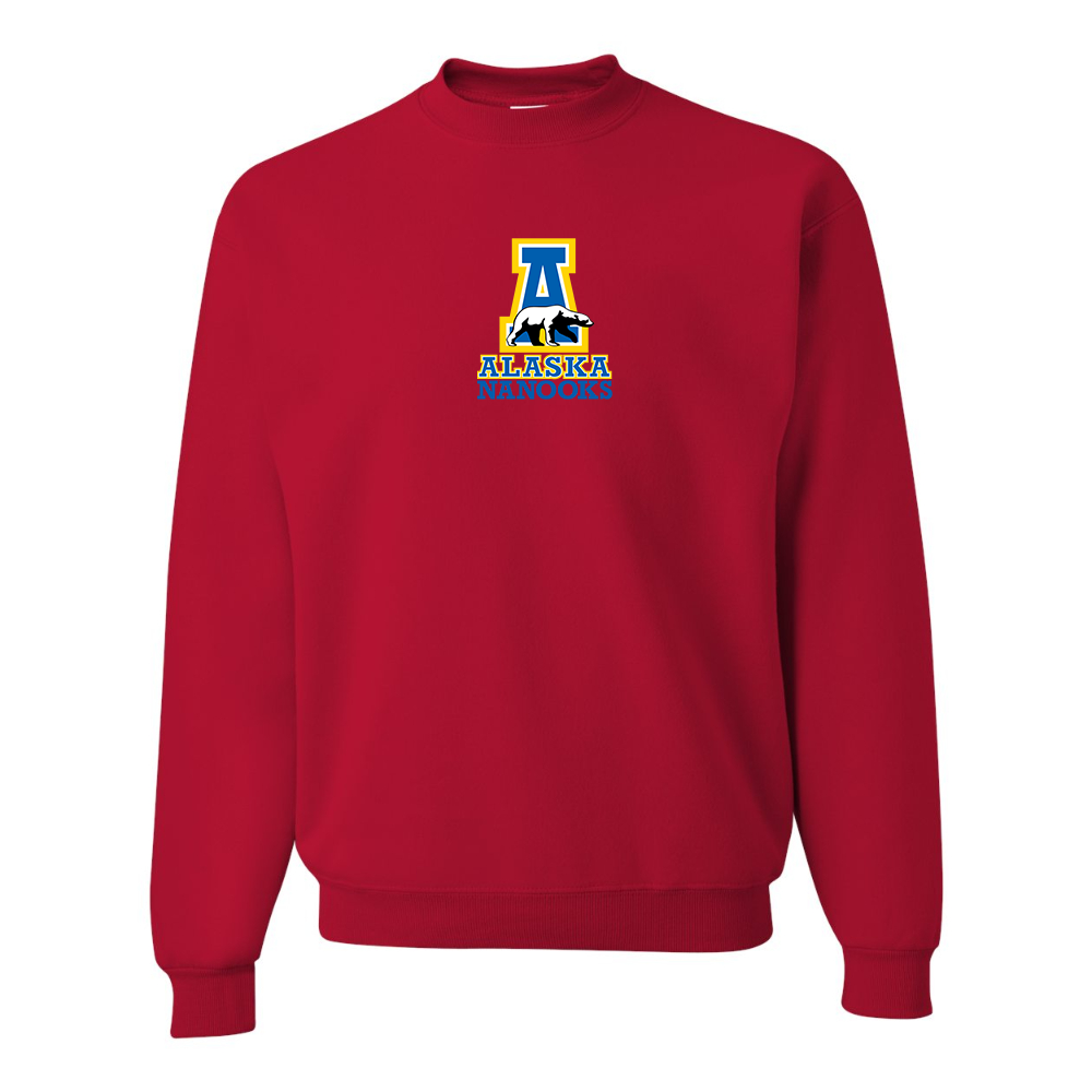 Men's Alaska Nanooks  JERZEES NuBlend Crewneck Sweatshirt